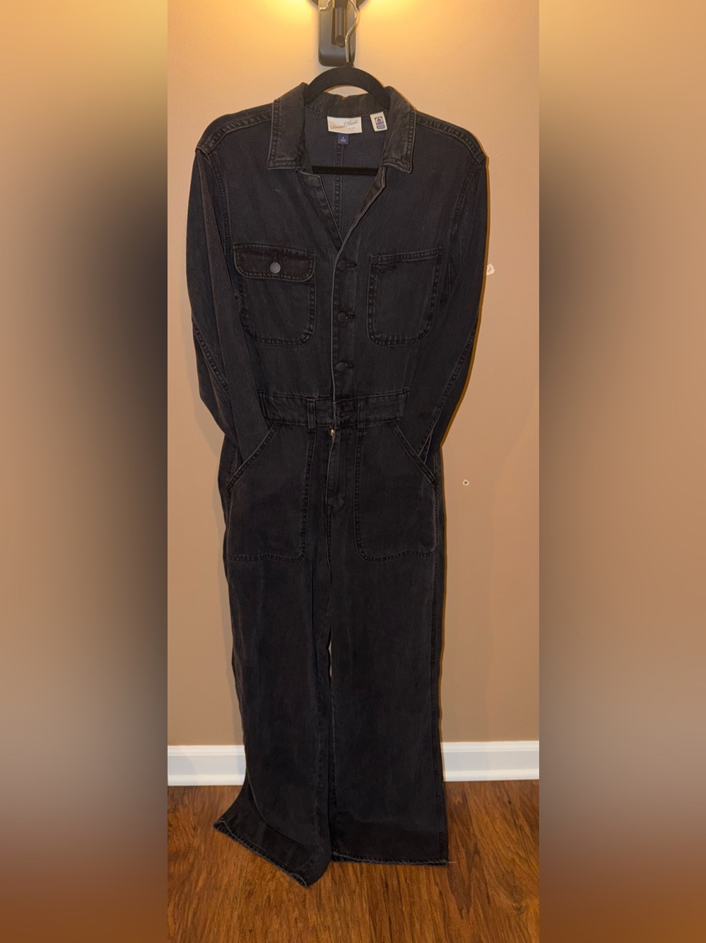 Universal Thread Black Women's Denim Utility Jumpsuit